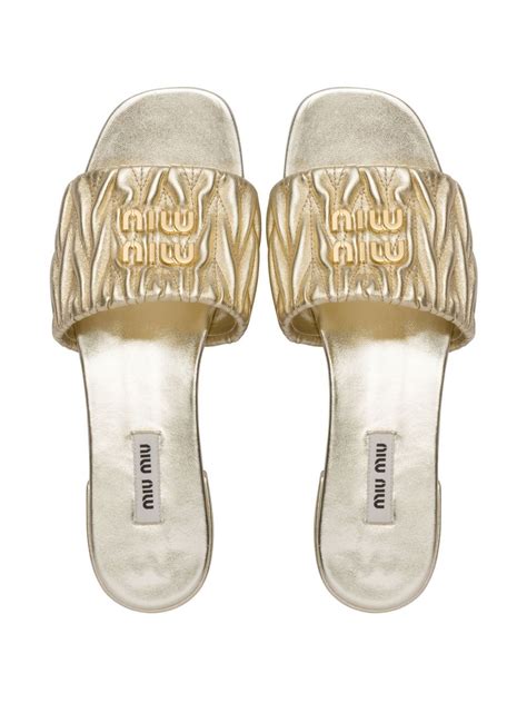 miu miu nappa leather sandals|Nappa leather sandals .